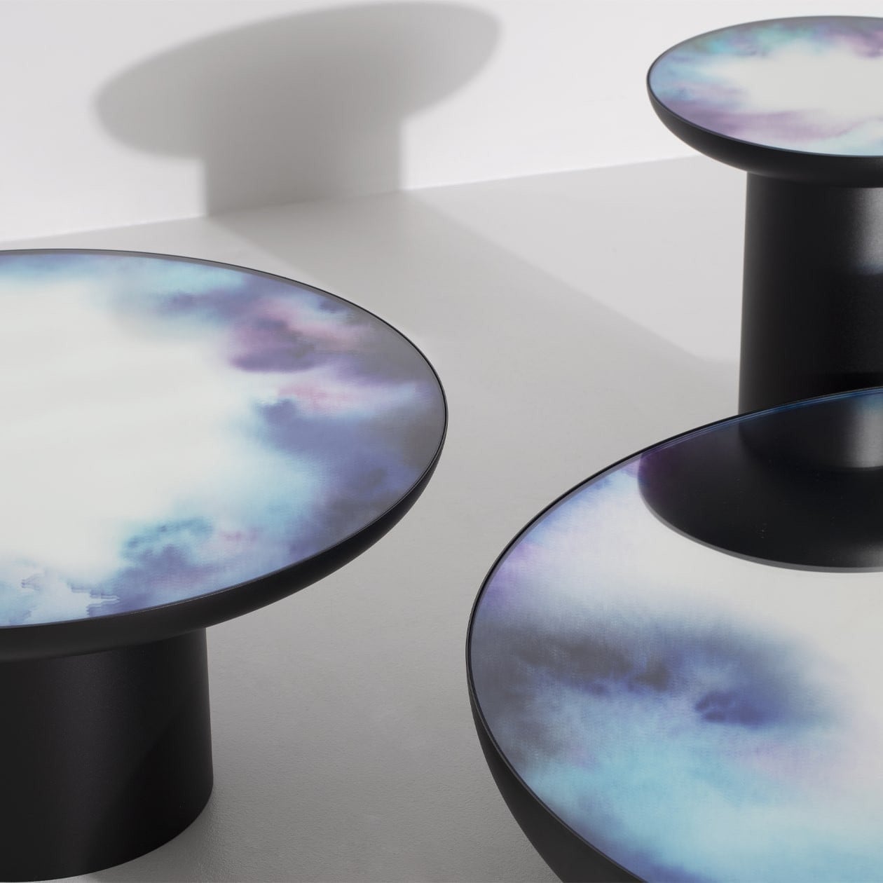 Petite Friture Francis Mirror Coffee Table in lacquered metal, designed by Constance Guisset