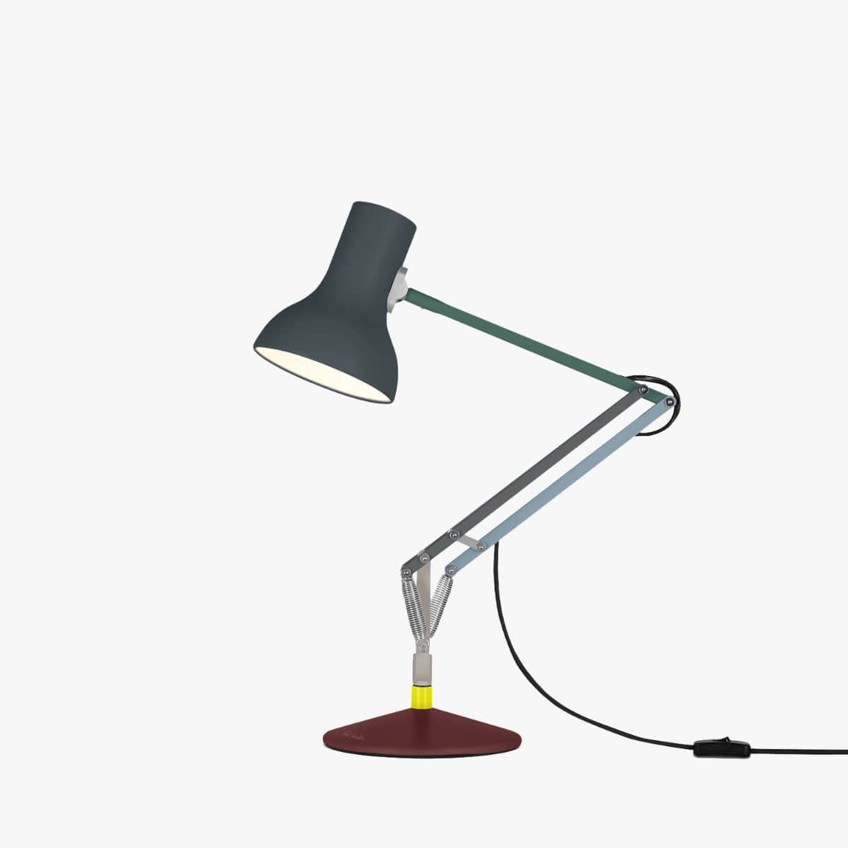 Anglepoise Type 75 Mini Desk Lamp Paul Smith Edition Four, painted aluminum and cast iron