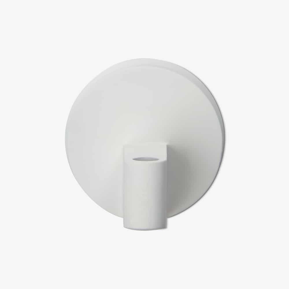 Anglepoise Type Range wall bracket in Alpine White from another angle, die-cast aluminum