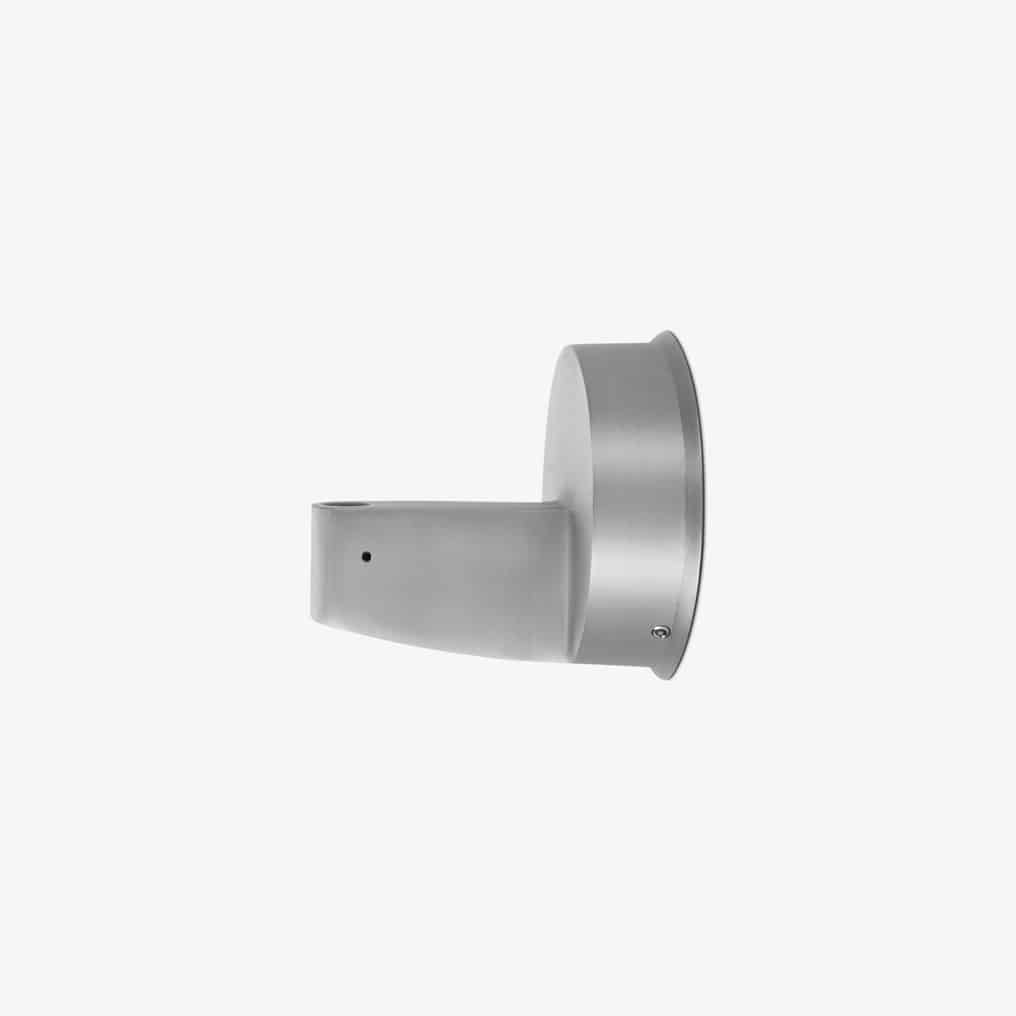 Anglepoise Type Range wall bracket in brushed aluminum for the Silver Lustre lamp, die-cast aluminum