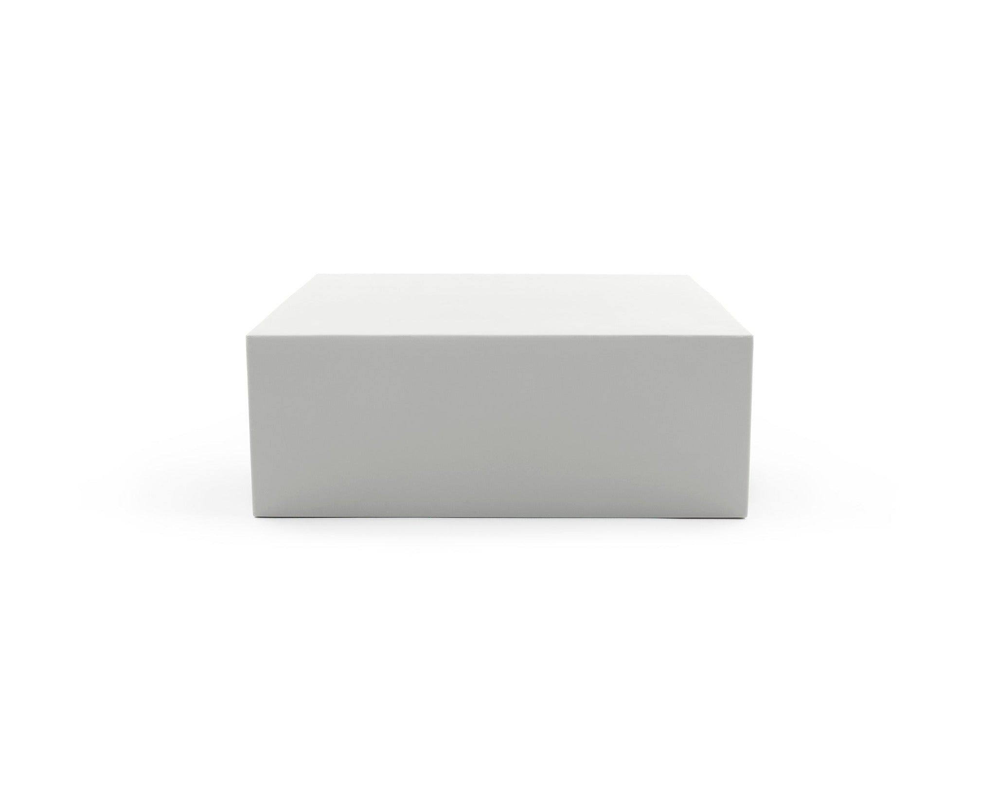 Heller Vignelli Table in White, recyclable polyethylene, designed by Massimo Vignelli