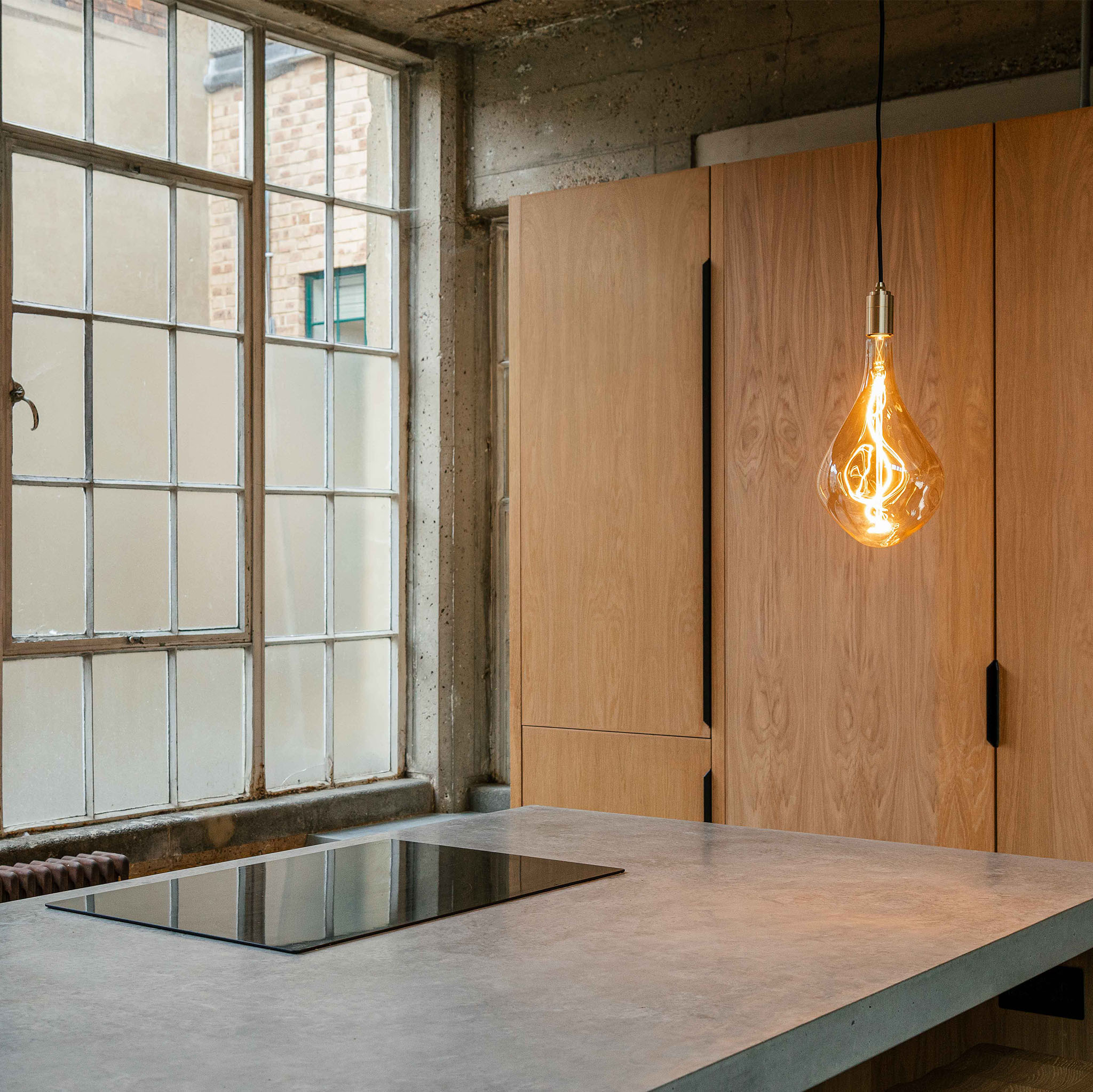 Voronoi III Plug-In Pendant by Tala in Brass — kitchen lifestyle
