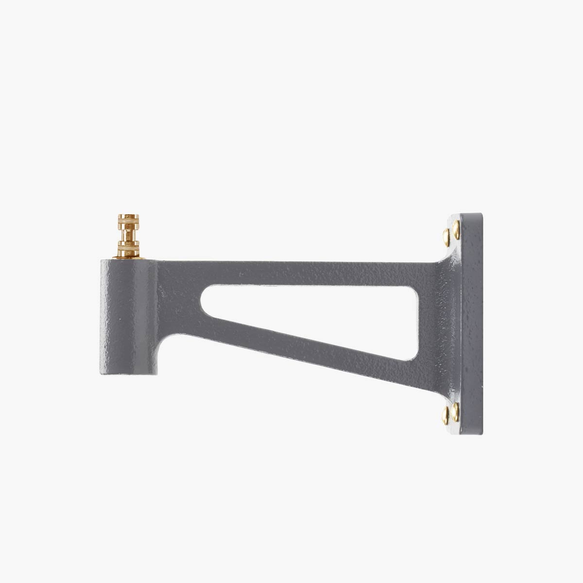 Anglepoise Original 1227 Brass cast iron wall bracket in Elephant Grey, included with the wall mounted lamp