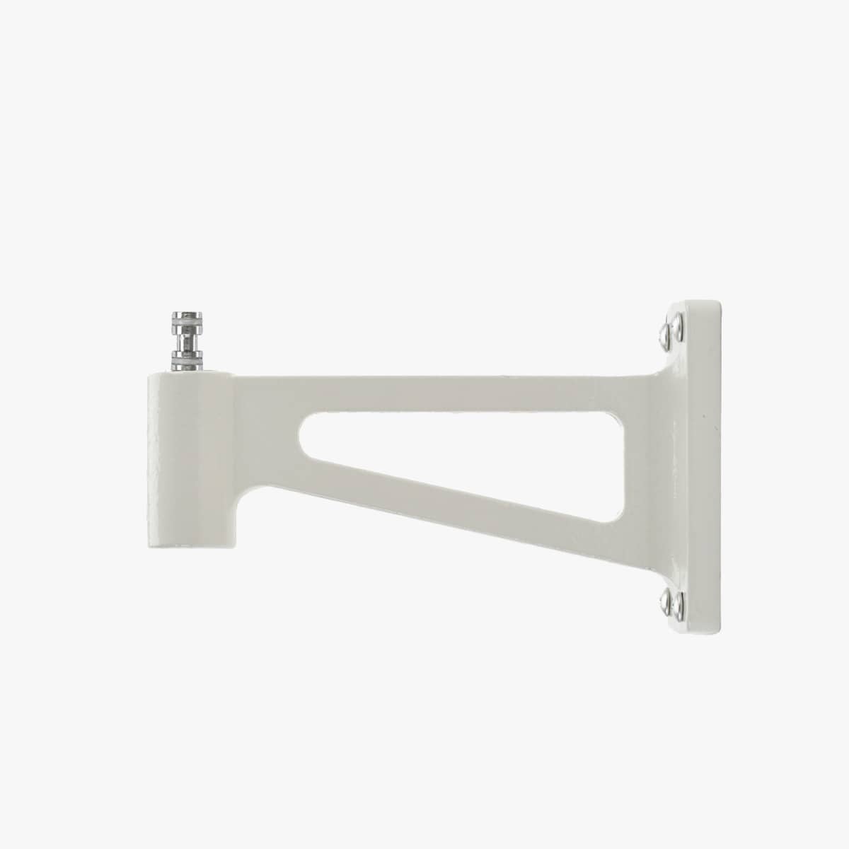 Detail of the Anglepoise Original Range cast iron wall bracket in Linen White, included with the lamp