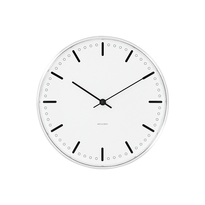 Arne Jacobsen Roman Wall Clock White/Black